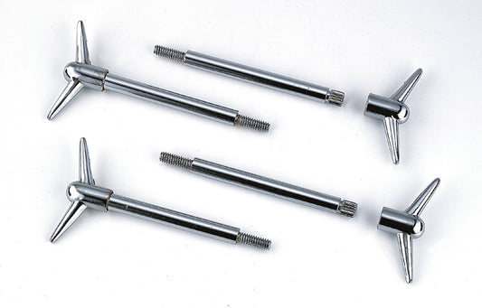 Mr. Gasket Valve Cover Y Wing Bolts - Chrome Plated - 4 pack by Mr Gasket