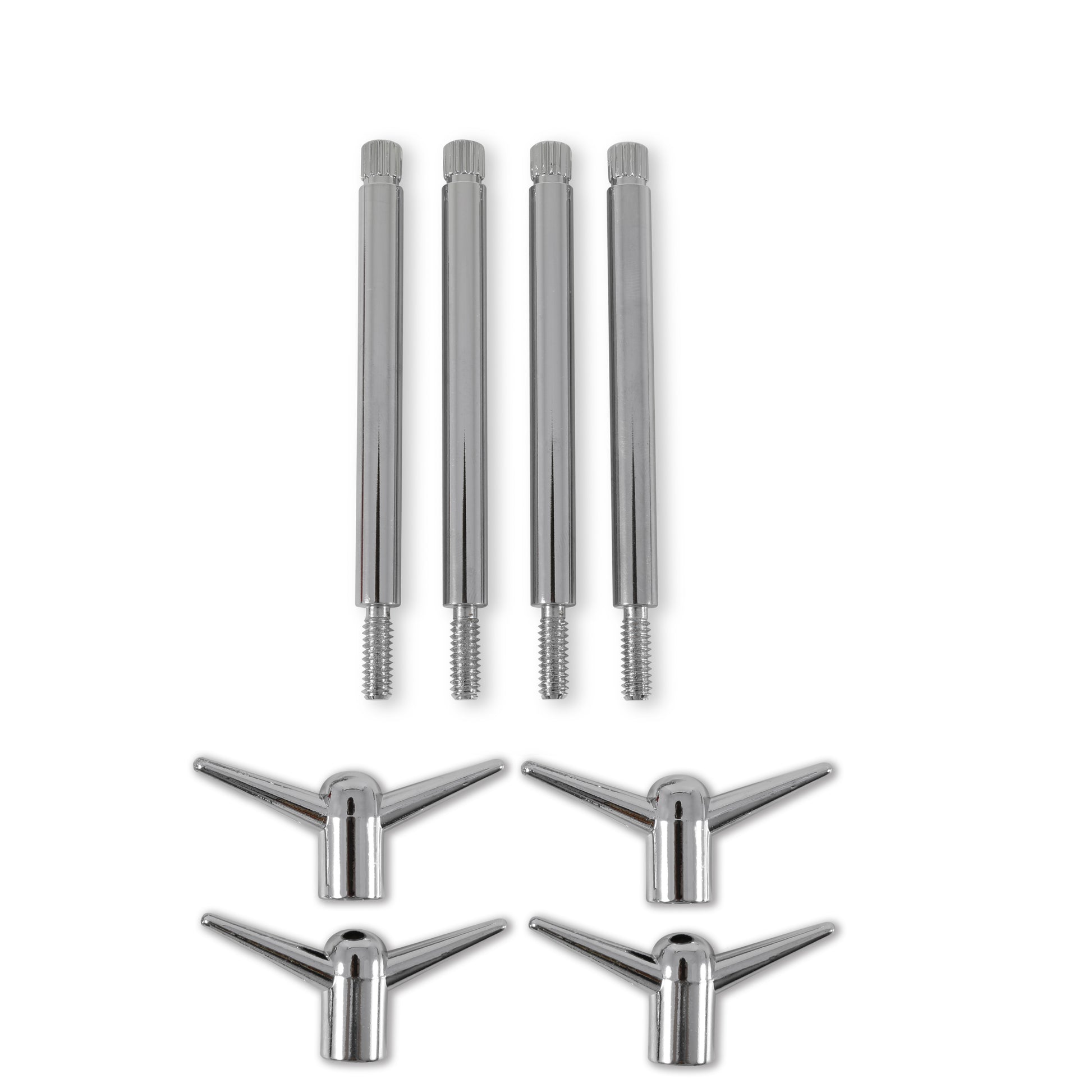 Mr. Gasket Valve Cover Y Wing Bolts - Chrome Plated - 4 pack by Mr Gasket