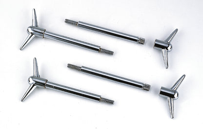 Mr. Gasket Valve Cover Y Wing Bolts - Chrome Plated - 4 pack by Mr Gasket