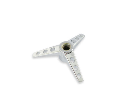 Mr. Gasket Air Cleaner Wing Nut - Tri-Bar - Chrome by Mr Gasket
