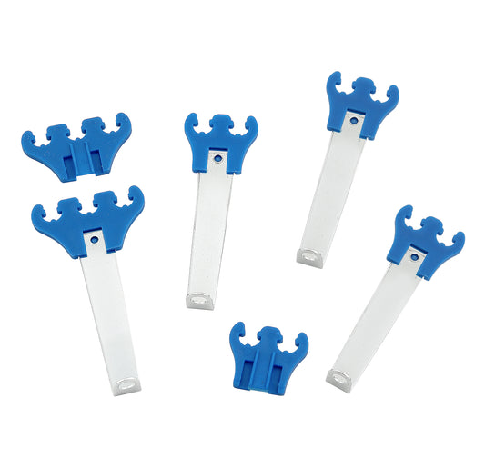 Mr. Gasket Standard Wire Loom Kit - Chrome / Blue by Mr Gasket