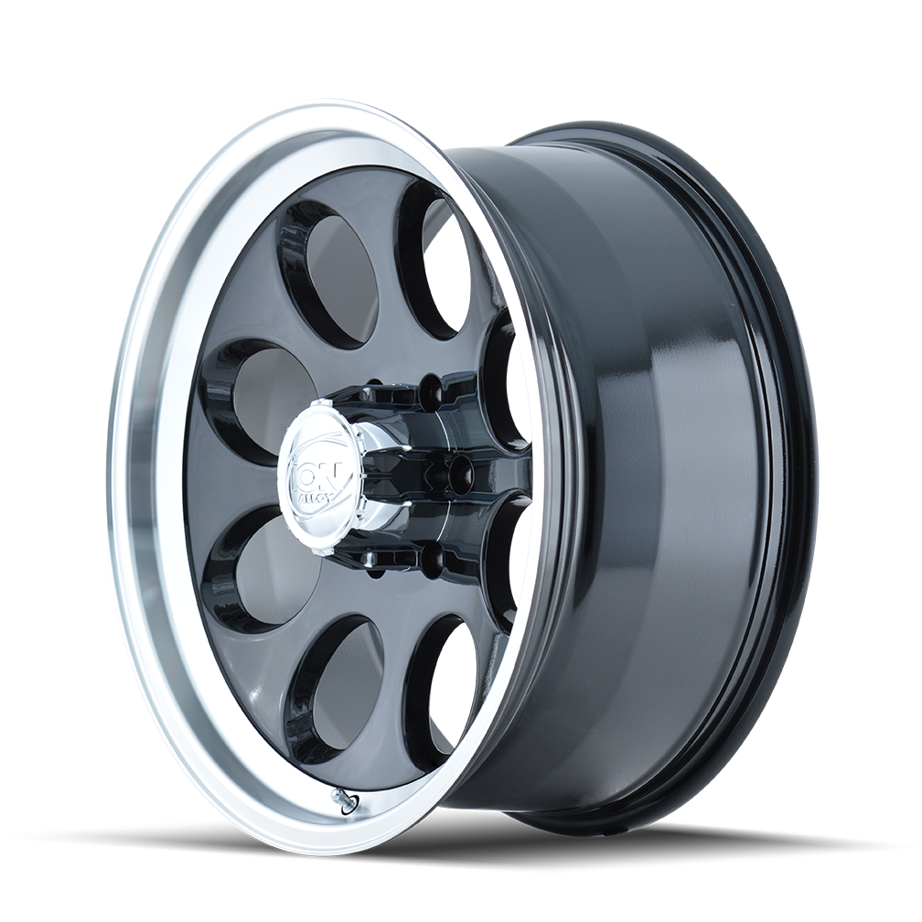 ION 171 GLOSS BLACK MACHINED 16X10 6-139.7 -38MM 106MM by Ion Alloy