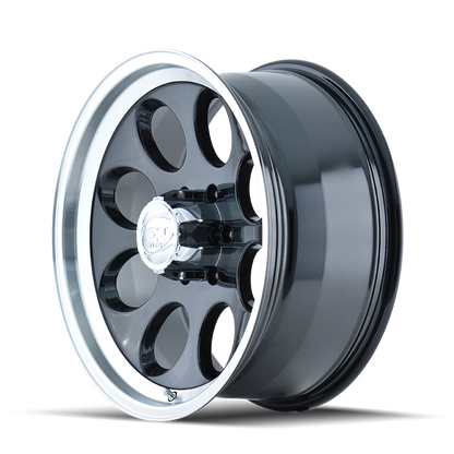 ION 171 GLOSS BLACK MACHINED 16X10 6-139.7 -38MM 106MM by Ion Alloy