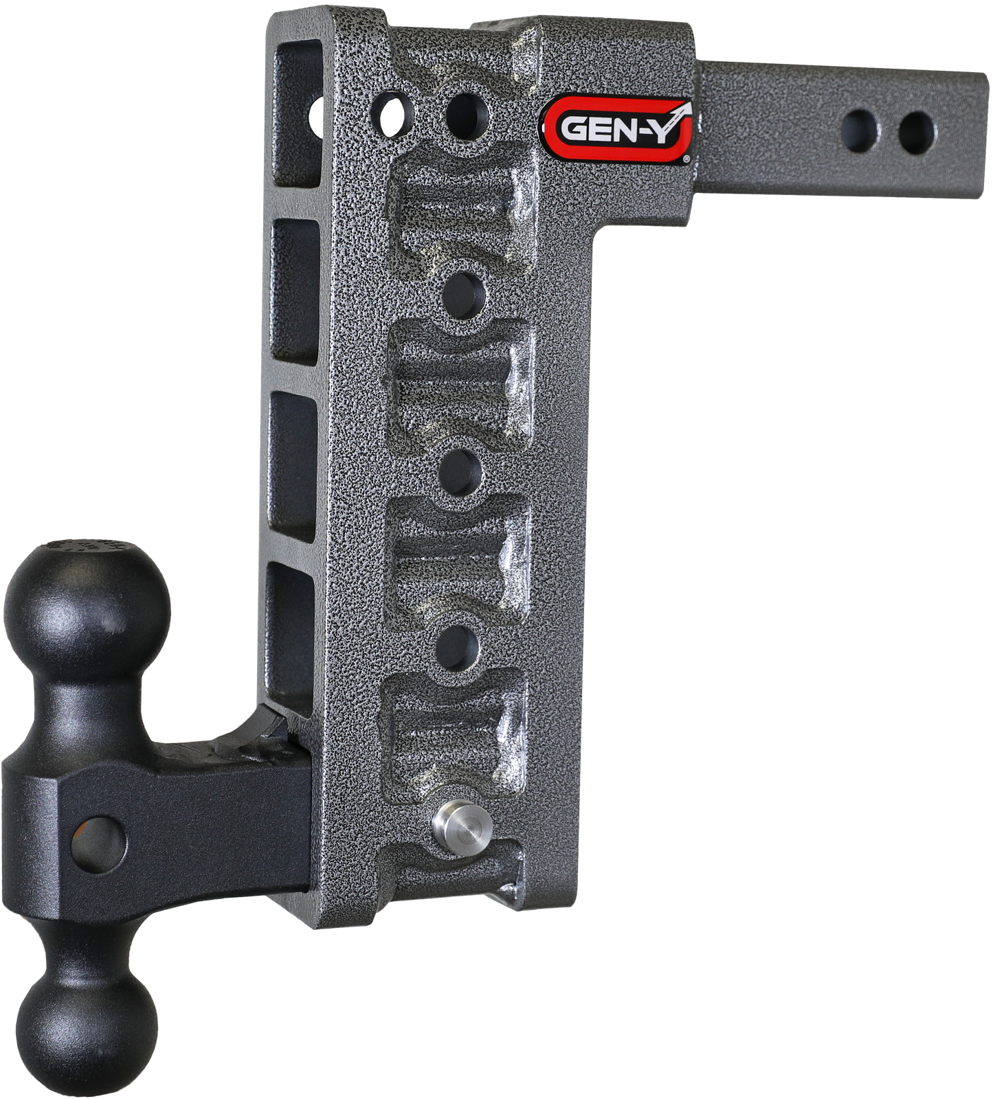 MEGA-DUTY 2" Shank 10" Drop 2K TW 16K Hitch & GH-051 Dual-Ball by GEN-Y Hitch