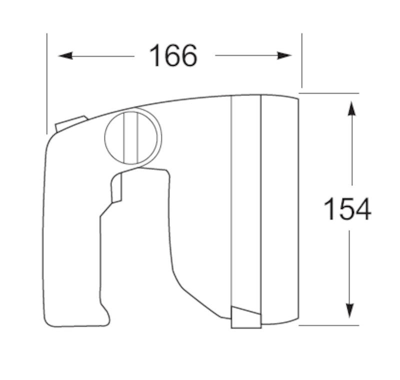 8502 Series Hand-Held Double Beam Search Lamp by Hella