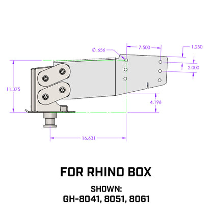 EXECUTIVE TORSION-FLEX Rhino 5th Wheel King Pin 2.5K-4.5K pin 30K Towing by GEN-Y Hitch