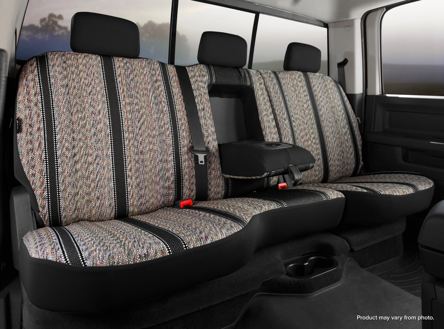 TR40 Series - Wrangler Saddleblanket Custom Fit Rear Seat Cover - Black by FIA
