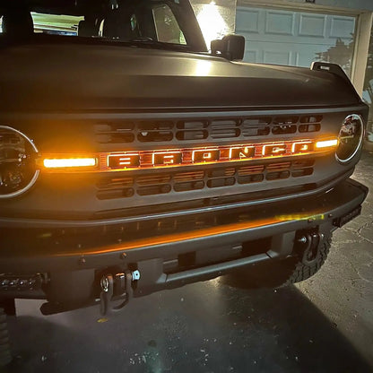 Universal Illuminated LED Letter Badges Amber Individual Letters Custom Emblem by ORACLE Lighting