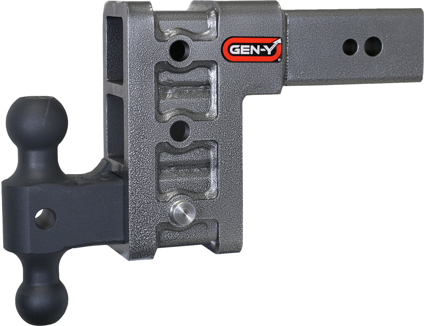MEGA-DUTY 3" Shank 6" Drop 3.5K TW 32K Hitch & GH-0161 Dual-Ball by GEN-Y Hitch