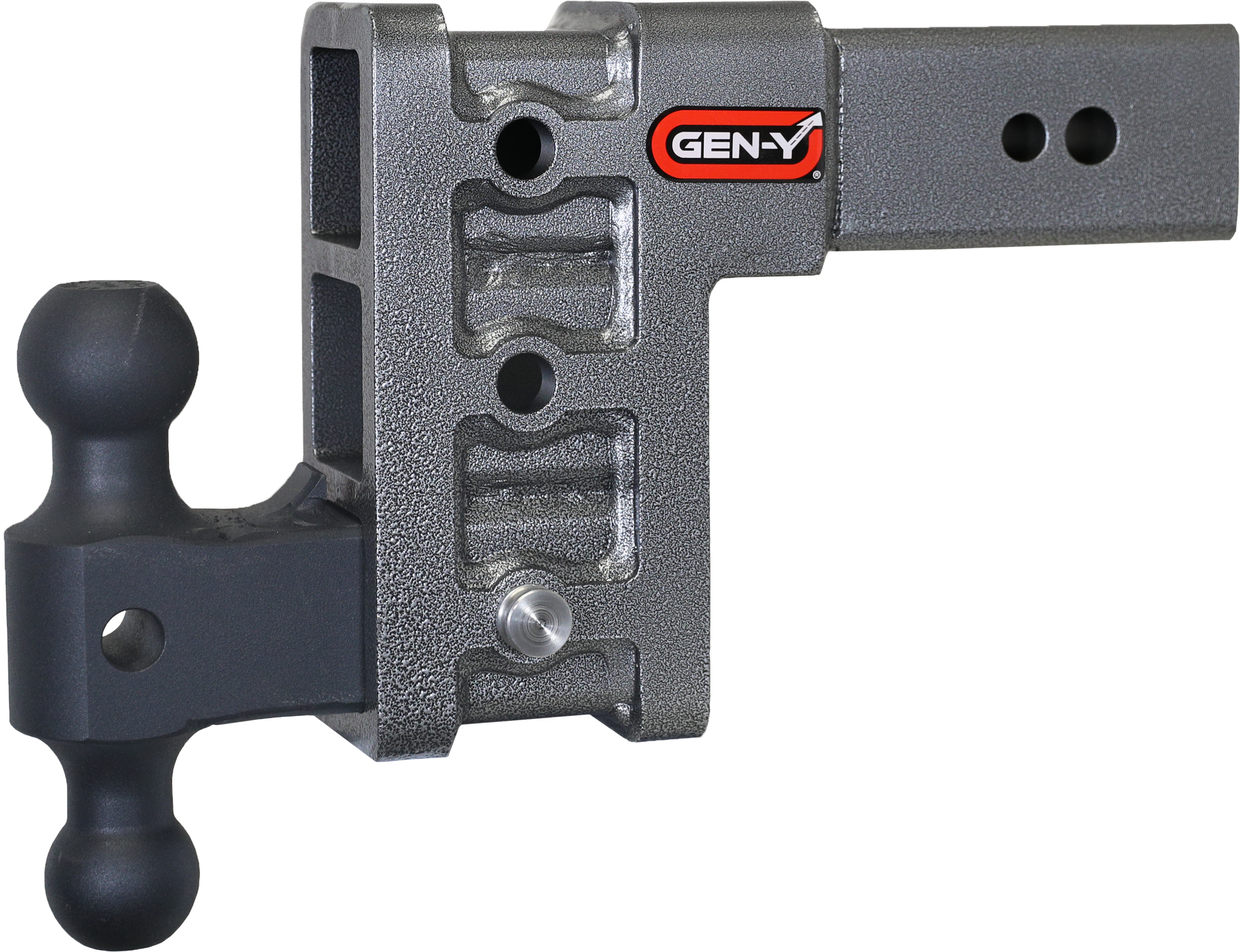 MEGA-DUTY 3" Shank 6" Drop 3.5K TW 32K Hitch & GH-0161 Dual-Ball by GEN-Y Hitch