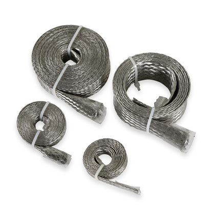 Mr. Gasket Flex-Braid Hose Sleeve Kit - Silver by Mr Gasket