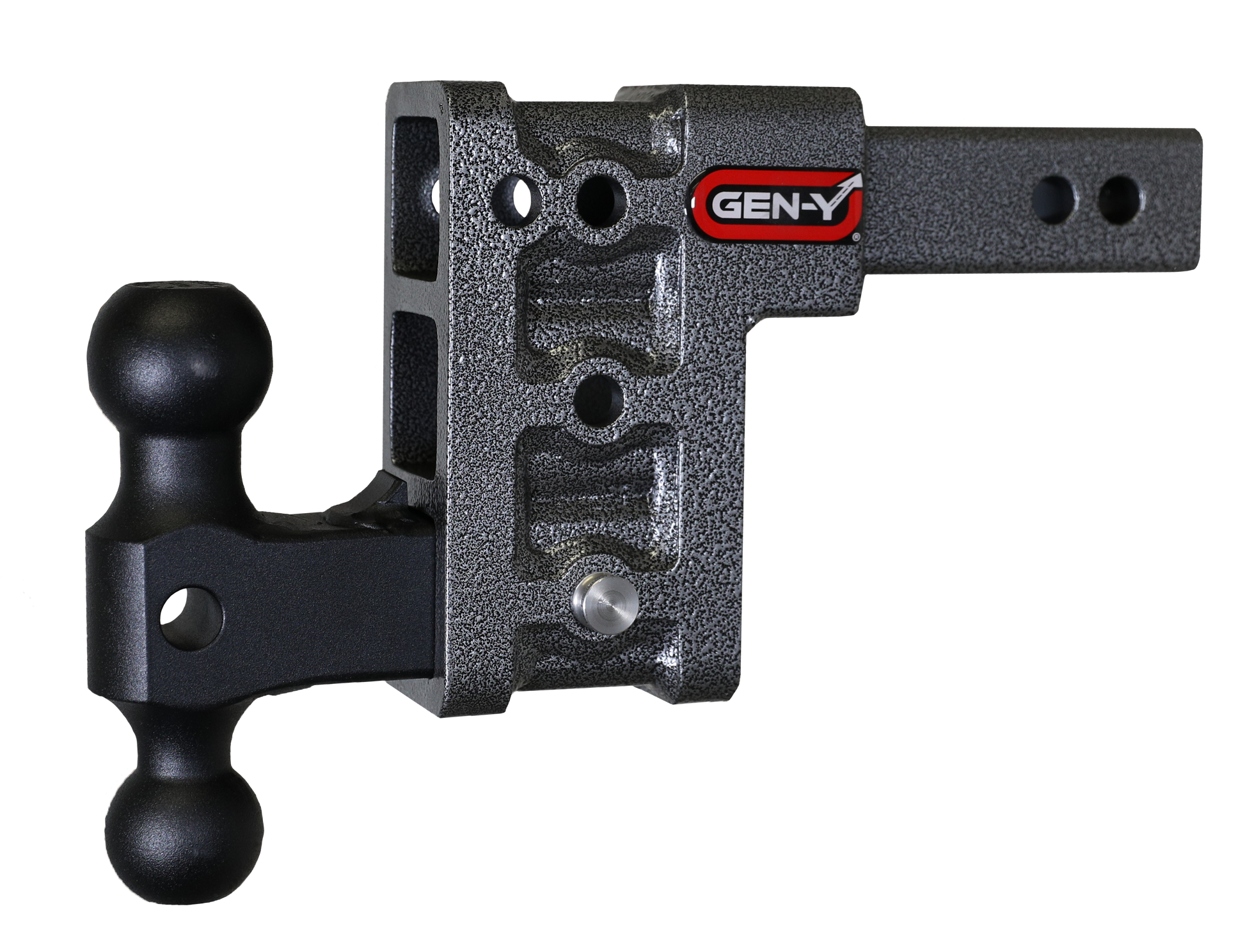 MEGA-DUTY 2" Shank 5" Drop 2K TW 16K Hitch & GH-051 Dual-Ball by GEN-Y Hitch