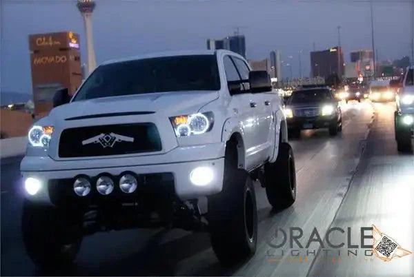 ORACLE Lighting 2007-2013 Toyota Tundra Pre-Assembled Halo Headlights - Black Housing by ORACLE Lighting