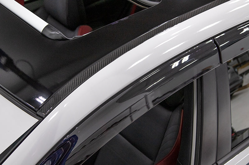 OLM LE Dry Carbon Rain Channel Guard Trim - 2015-2021 Subaru WRX / STI by OLM