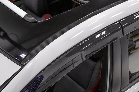 OLM LE Dry Carbon Rain Channel Guard Trim - 2015-2021 Subaru WRX / STI by OLM