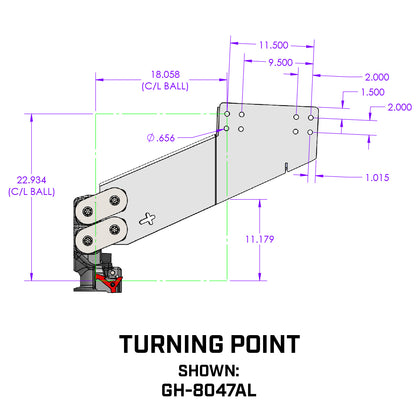 TORSION-FLEX SnapLatch Turning Point 5th Goose 2 5/16" Coupler 1.5K-3.5Kpin 21K by GEN-Y Hitch