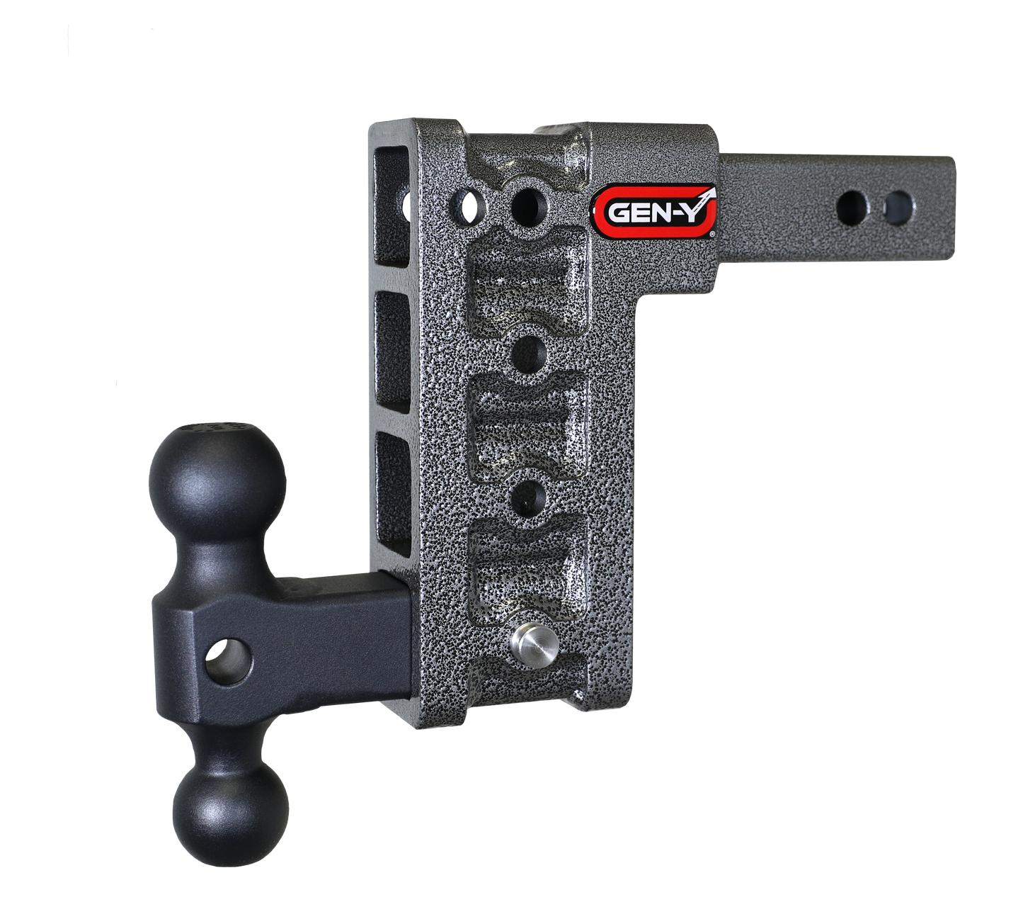 MEGA-DUTY 2" Shank 7.5" Drop 1.5K TW 10K Hitch & GH-031 Dual-Ball by GEN-Y Hitch