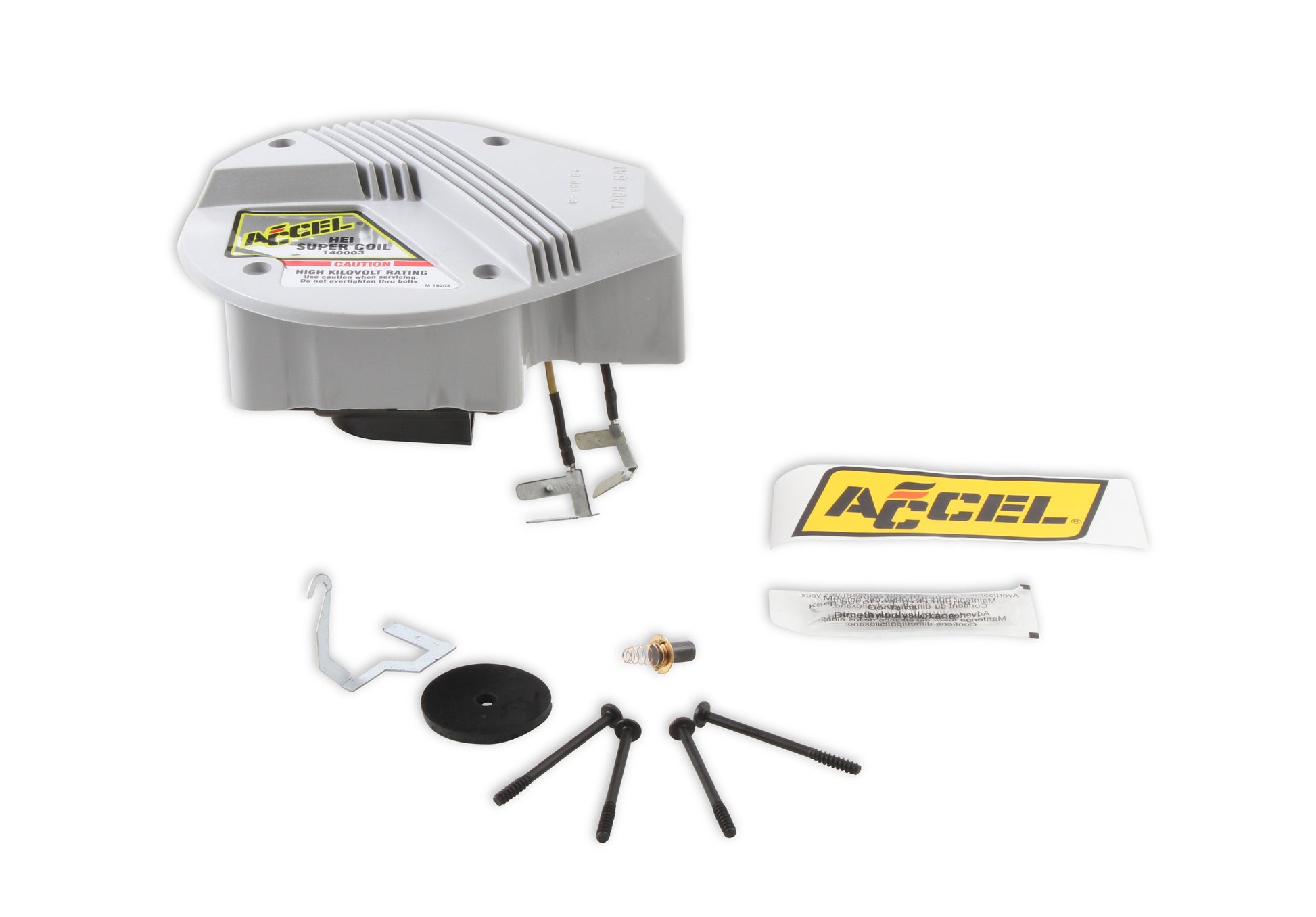 ACCEL Ignition Coil - SuperCoil - HEI in-cap 1973-1991 - Red/Yellow primary wire by ACCEL