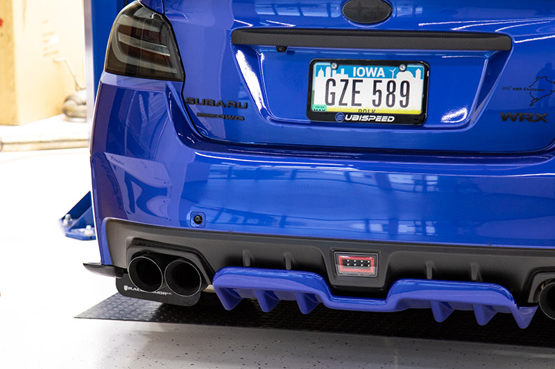 OLM A1 Style Paint Matched Rear Diffuser (Crystal White Pearl) - 2015-2021 Subaru WRX / STI by OLM