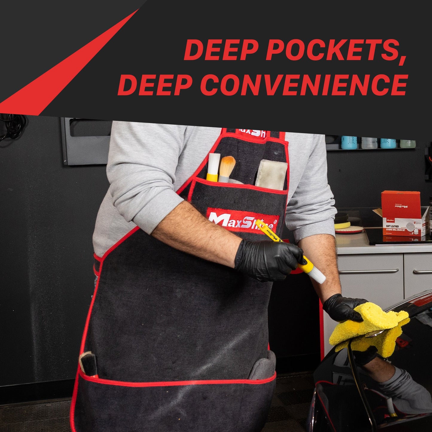 Detailing Apron - 330GSM Microfiber by MaxshineUSA