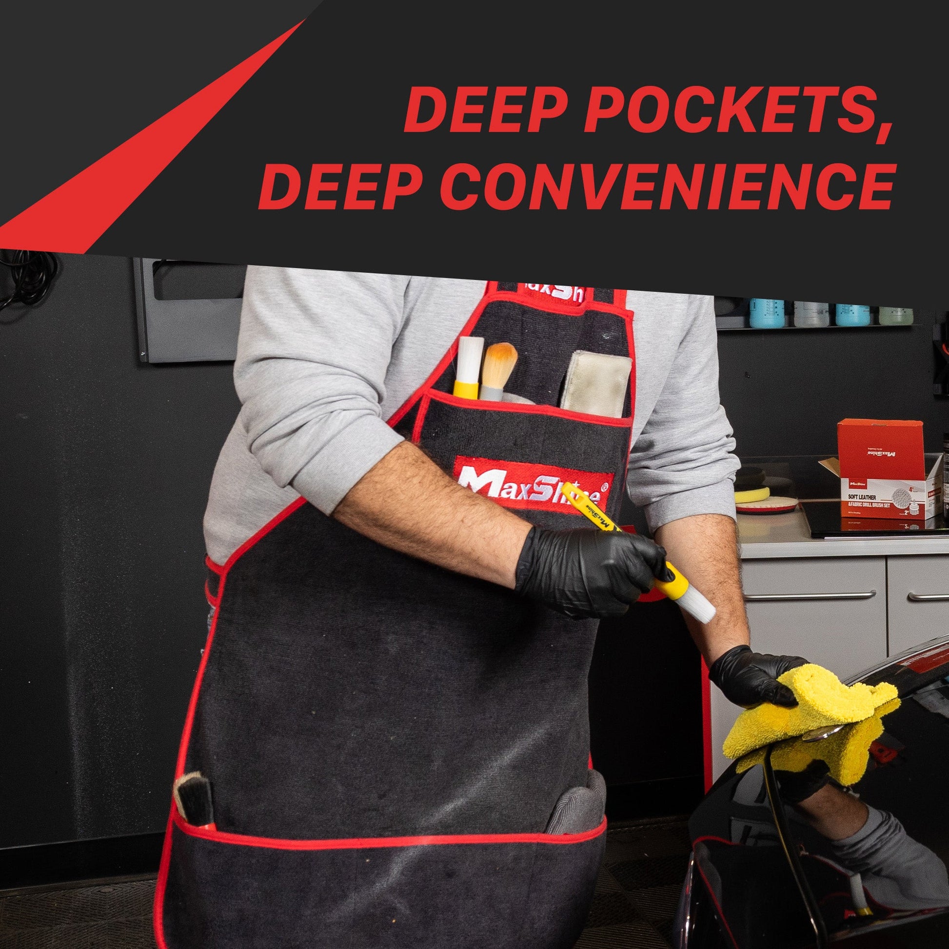 Detailing Apron - 330GSM Microfiber by MaxshineUSA