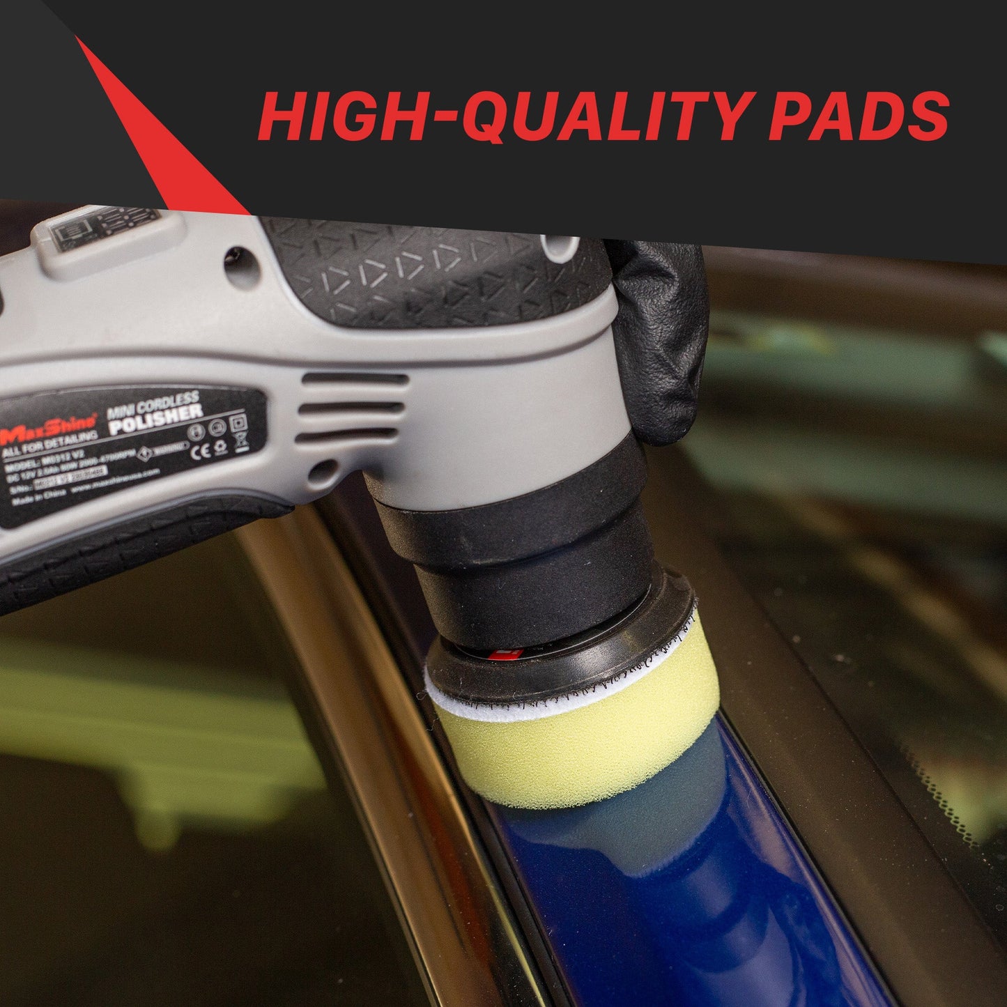 Buffing Pads for Cars | Rotary Polishing Kit - 1in, 2in, 3in by MaxshineUSA