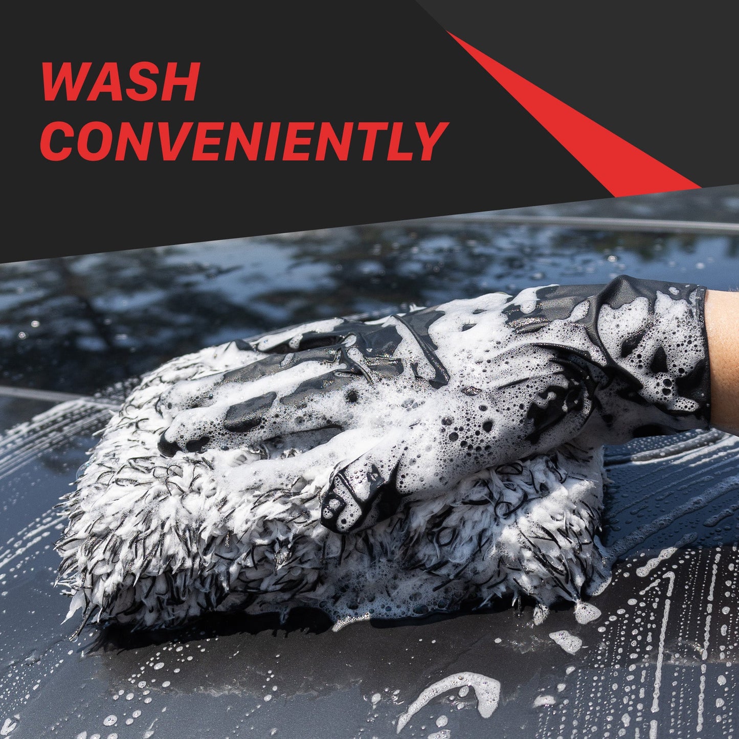 Car Wash Microfiber Mitt by MaxshineUSA