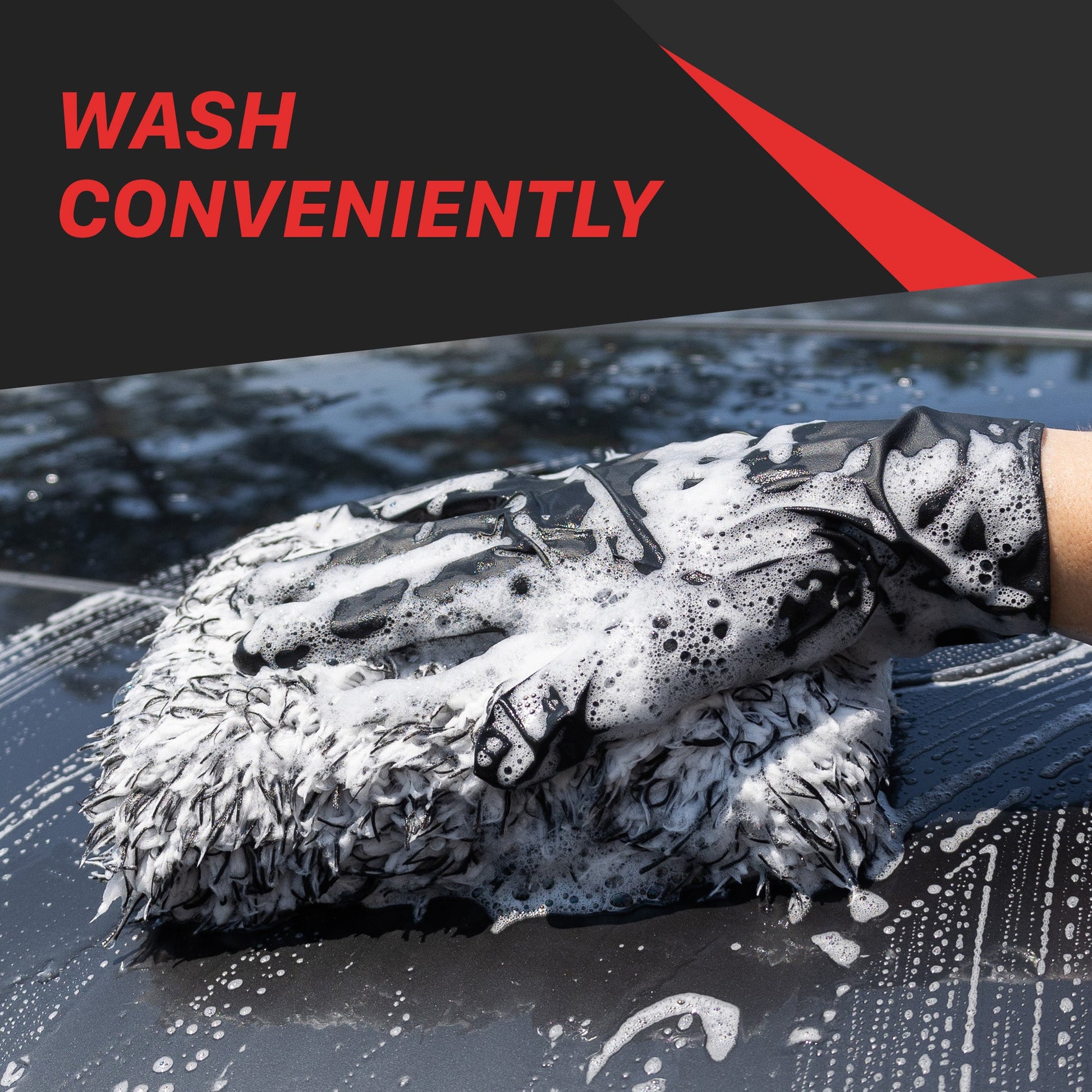 Car Wash Microfiber Mitt by MaxshineUSA