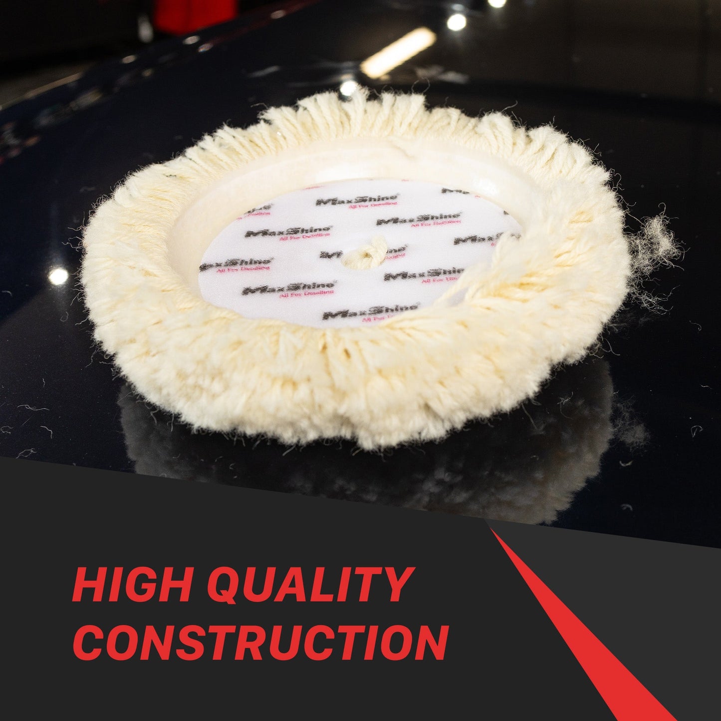 Rotary Wool Buffing Pads - 9in by MaxshineUSA