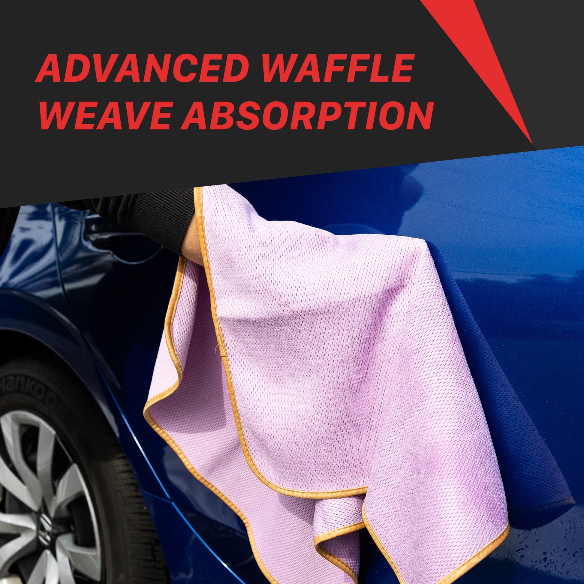 Absorbent Microfiber Towels | 500GSM Mesh Microfiber Drying Towel - 3 Pack by MaxshineUSA