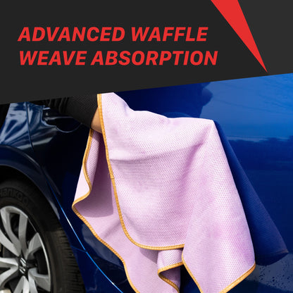 Absorbent Microfiber Towels | 500GSM Mesh Microfiber Drying Towel - 3 Pack by MaxshineUSA