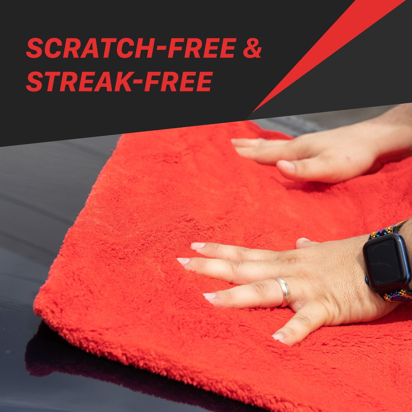 1000GSM "Big Red" Drying Microfiber Towel by MaxshineUSA