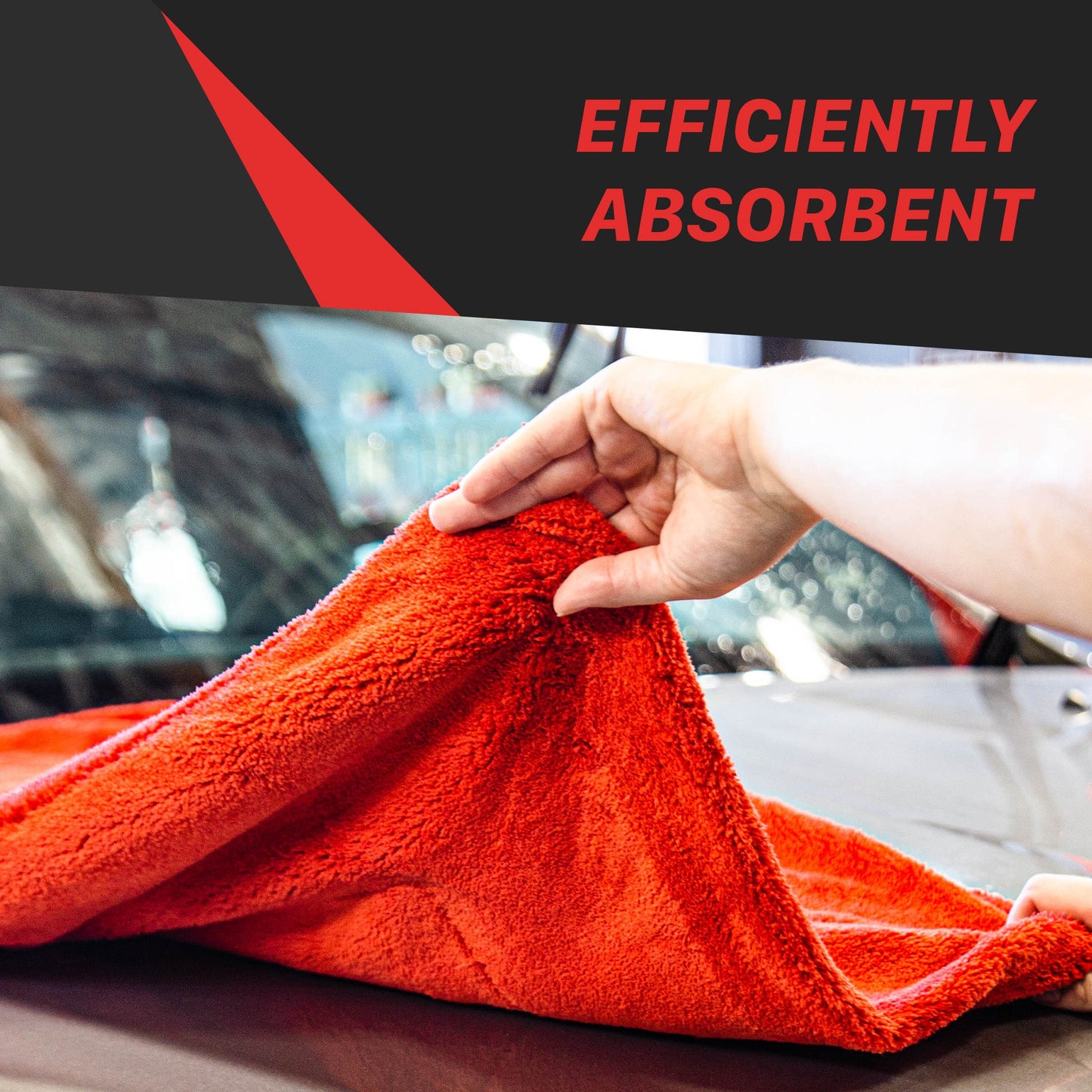 1000GSM "Big Red" Drying Microfiber Towel by MaxshineUSA