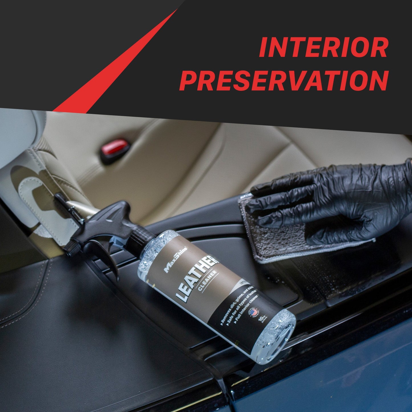 Leather Cleaner - 16oz by MaxshineUSA