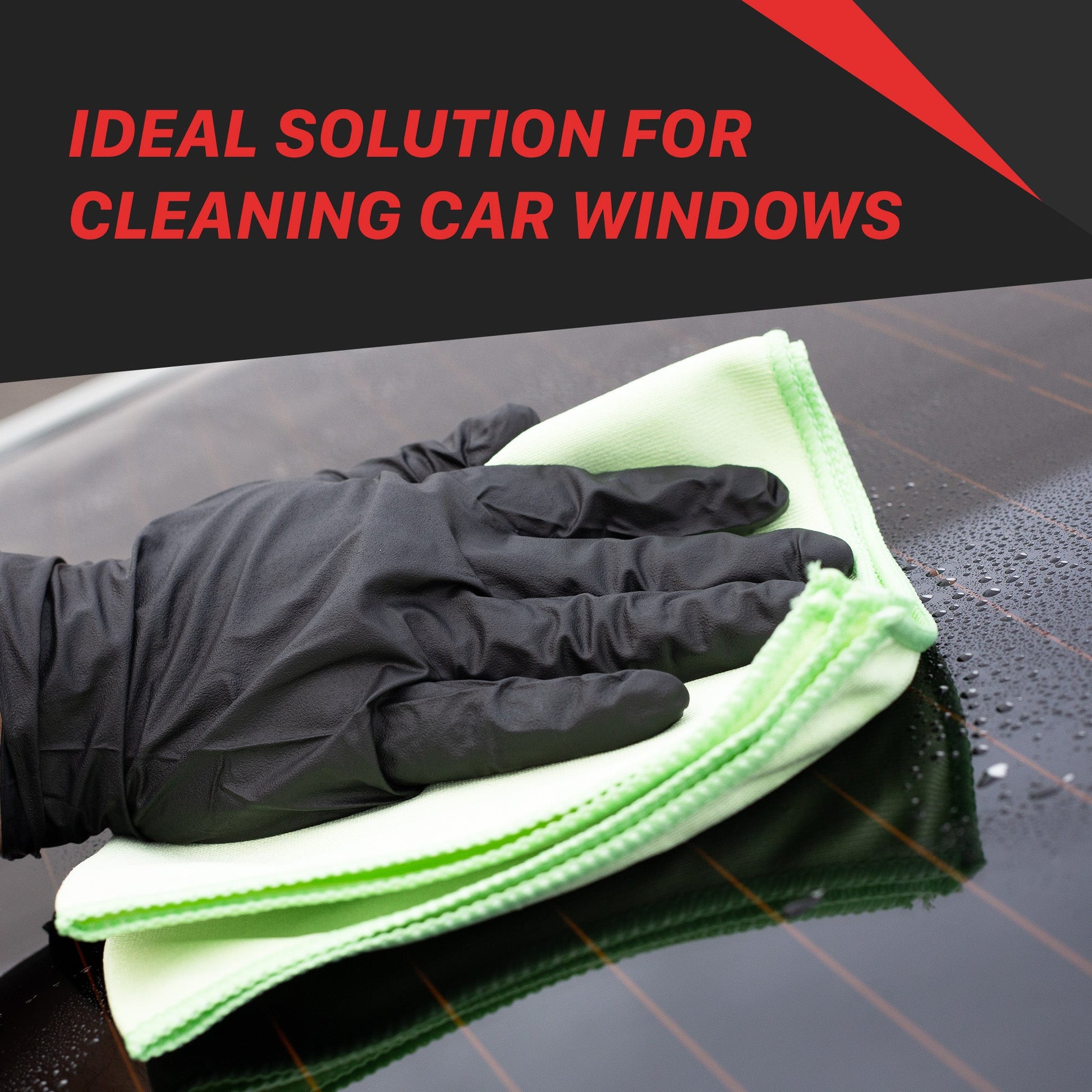 Car Glass Cleaning Cloth | 300GSM Glass Microfiber Towel - 5 Pack by MaxshineUSA