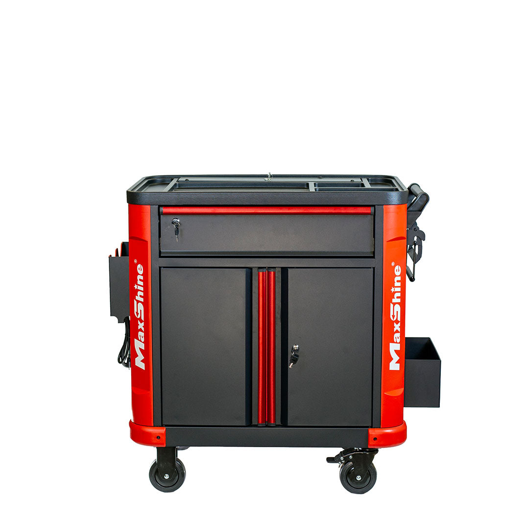 Auto Detailing Cart with Power Strip by MaxshineUSA
