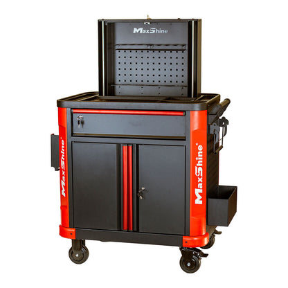 Auto Detailing Cart with Power Strip by MaxshineUSA