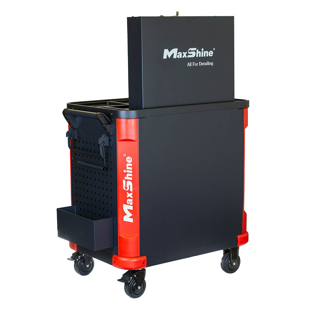 Auto Detailing Cart with Power Strip by MaxshineUSA