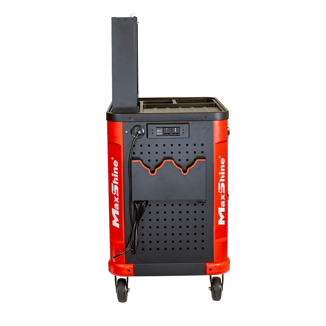 Auto Detailing Cart with Power Strip by MaxshineUSA