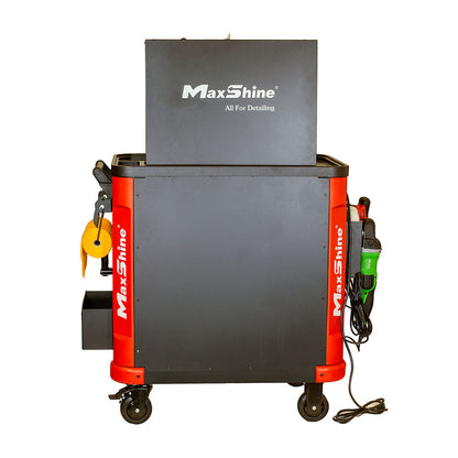 Auto Detailing Cart with Power Strip by MaxshineUSA