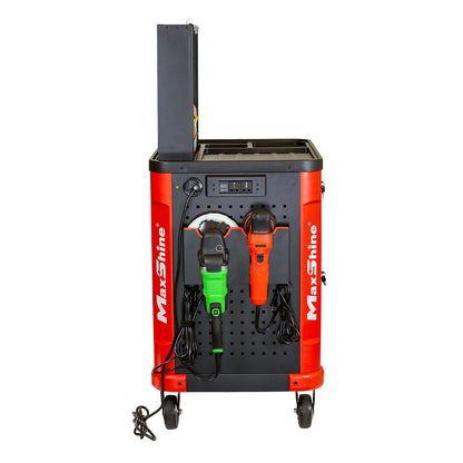 Auto Detailing Cart with Power Strip by MaxshineUSA