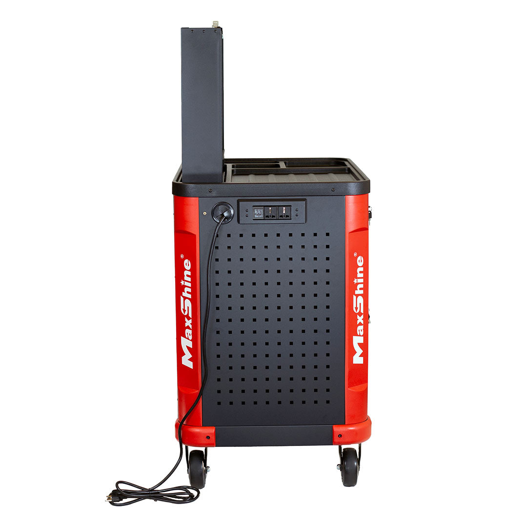 Auto Detailing Cart with Power Strip by MaxshineUSA
