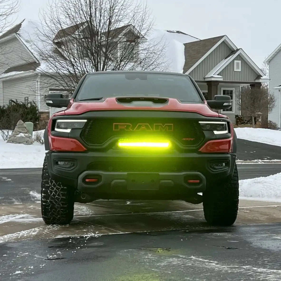 2019-2025 RAM Rebel/TRX/RHO Front Bumper Flush LED Light Bar | 100W 12,000 Lumens by ORACLE Lighting