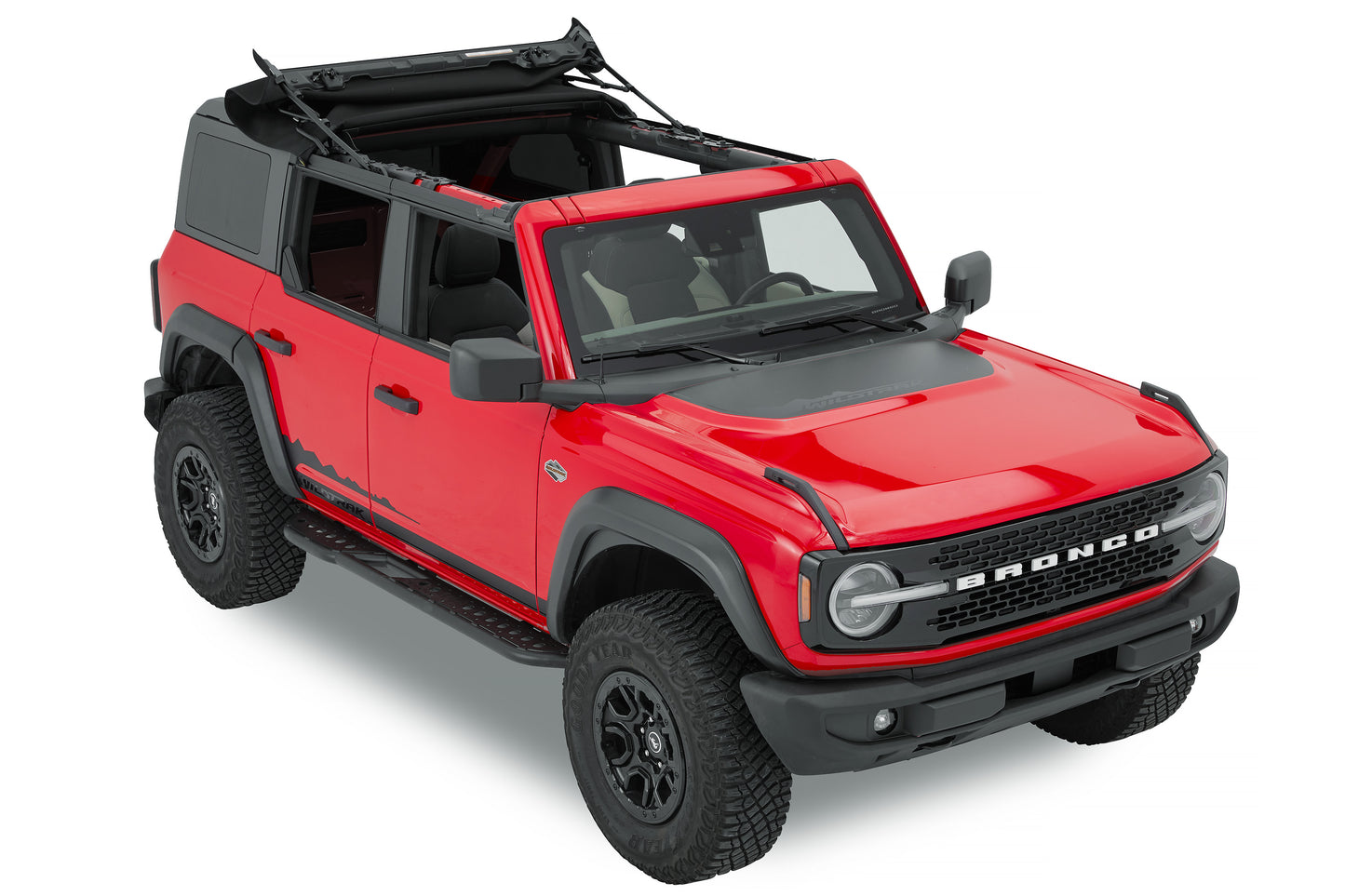 Skyrider for Hardtop - '21-26 Bronco 4-Door (Premium Black Twill) by Bestop