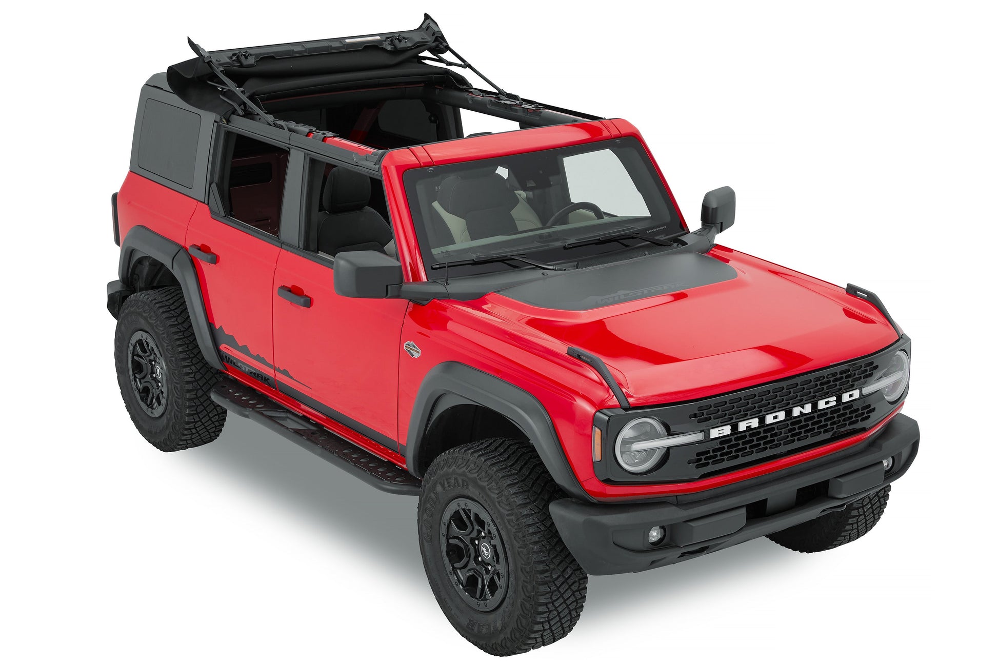 Skyrider for Hardtop - '21-26 Bronco 4-Door (Premium Black Twill) by Bestop