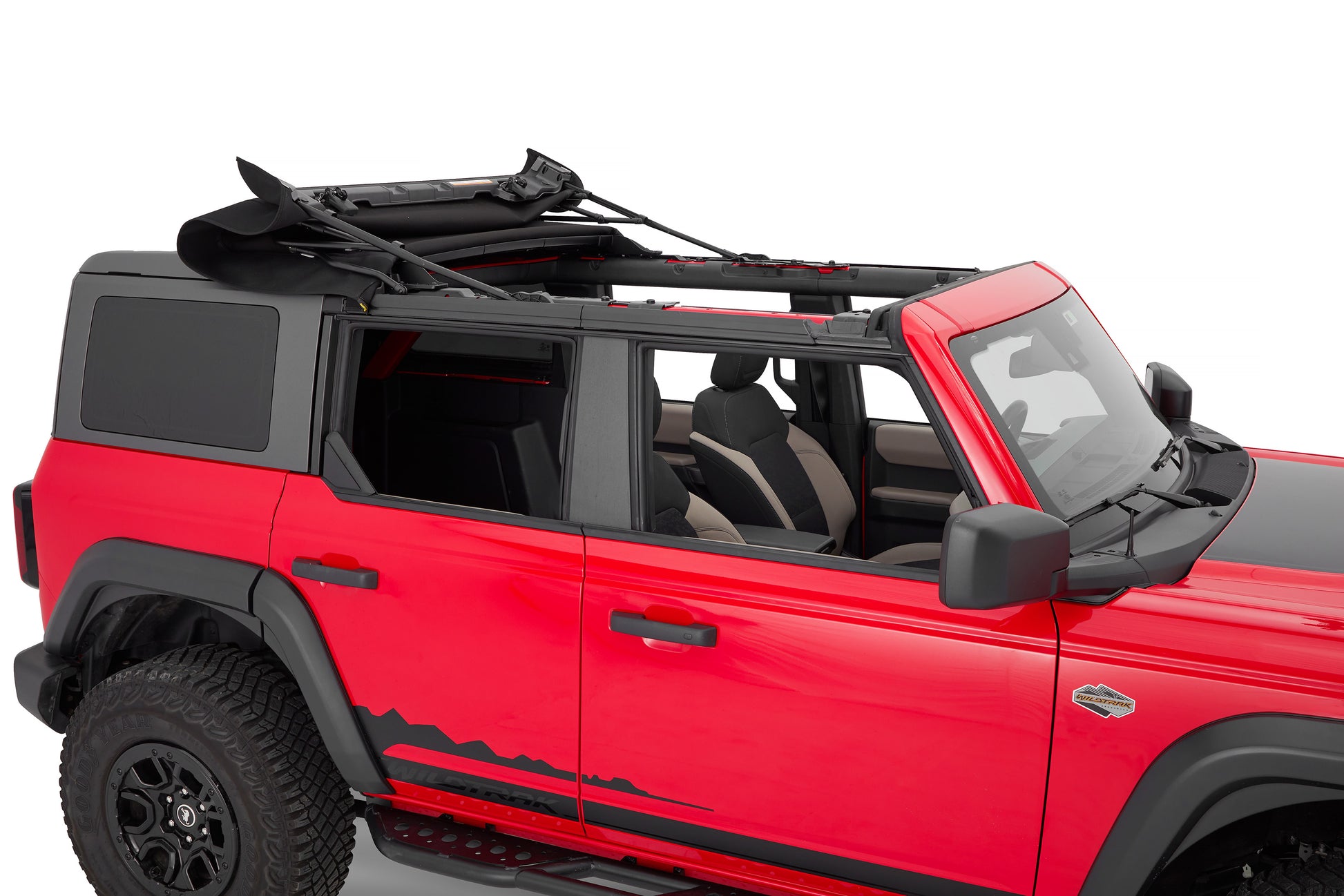Skyrider for Hardtop - '21-26 Bronco 4-Door (Premium Black Twill) by Bestop