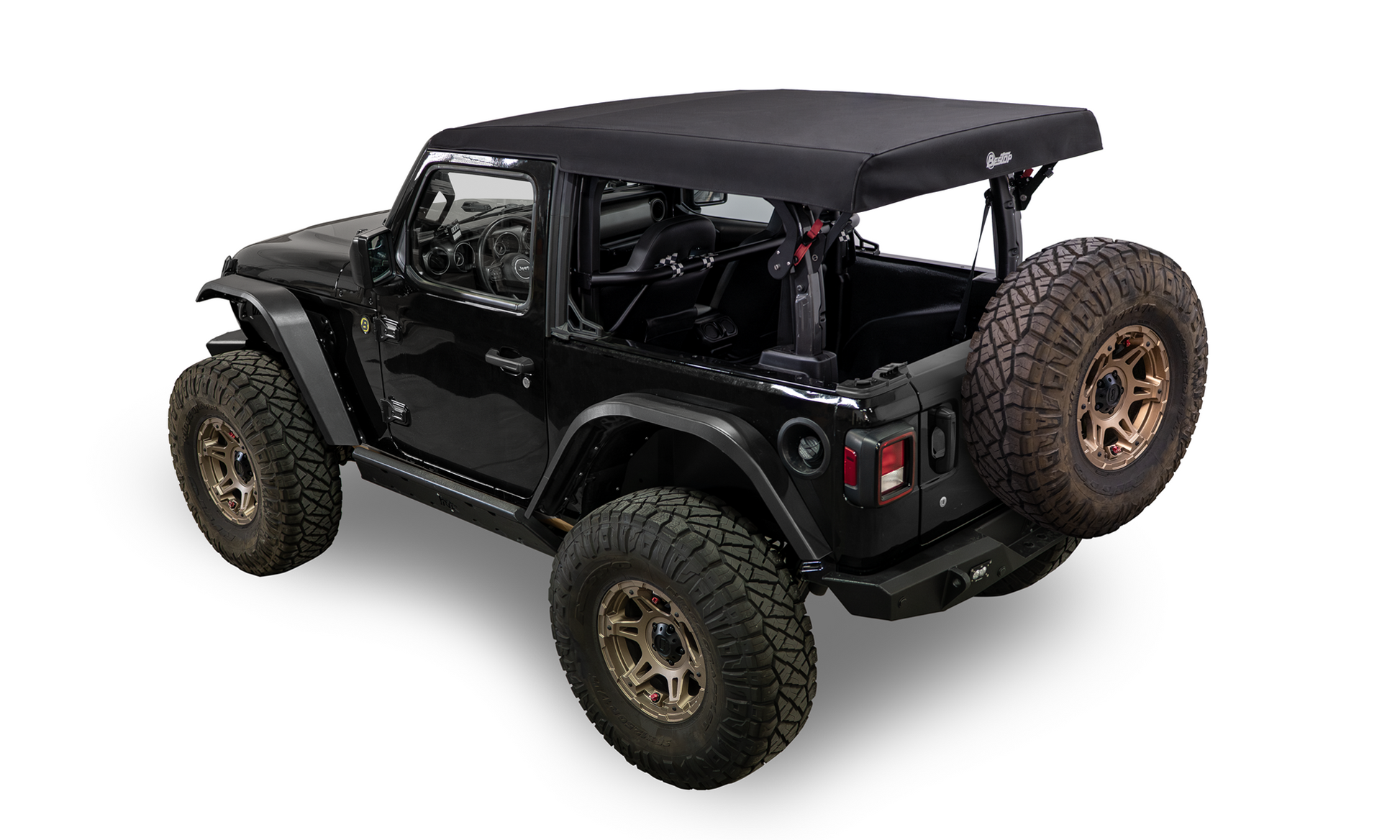 Supertop(R) Glide - Jeep 2018-26 Wrangler JL; 2-Door (Squareback, Black Diamond) by Bestop