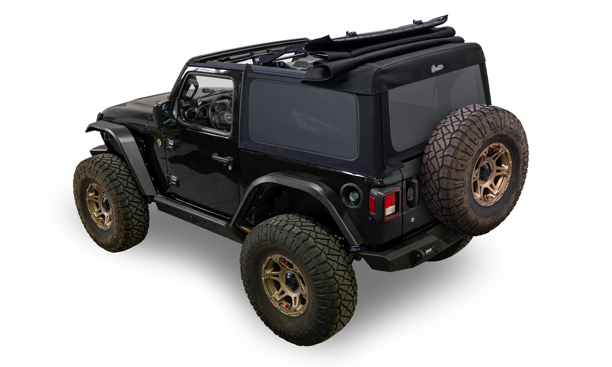 Supertop(R) Glide - Jeep 2018-26 Wrangler JL; 2-Door (Squareback, Black Diamond) by Bestop