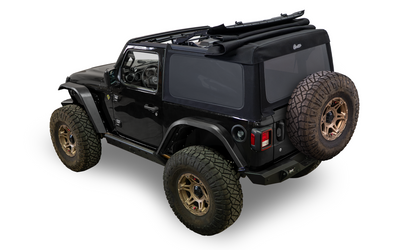 Supertop(R) Glide - Jeep 2018-26 Wrangler JL; 2-Door (Squareback, Black Diamond) by Bestop