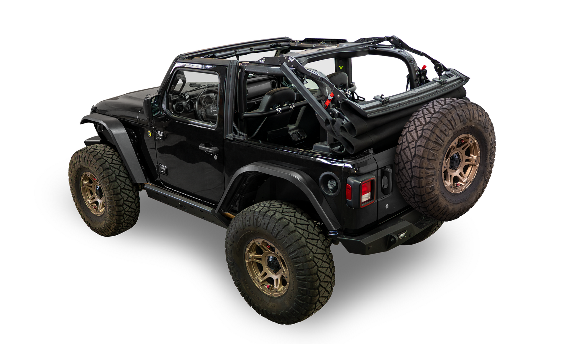 Supertop(R) Glide - Jeep 2018-26 Wrangler JL; 2-Door (Squareback, Black Diamond) by Bestop